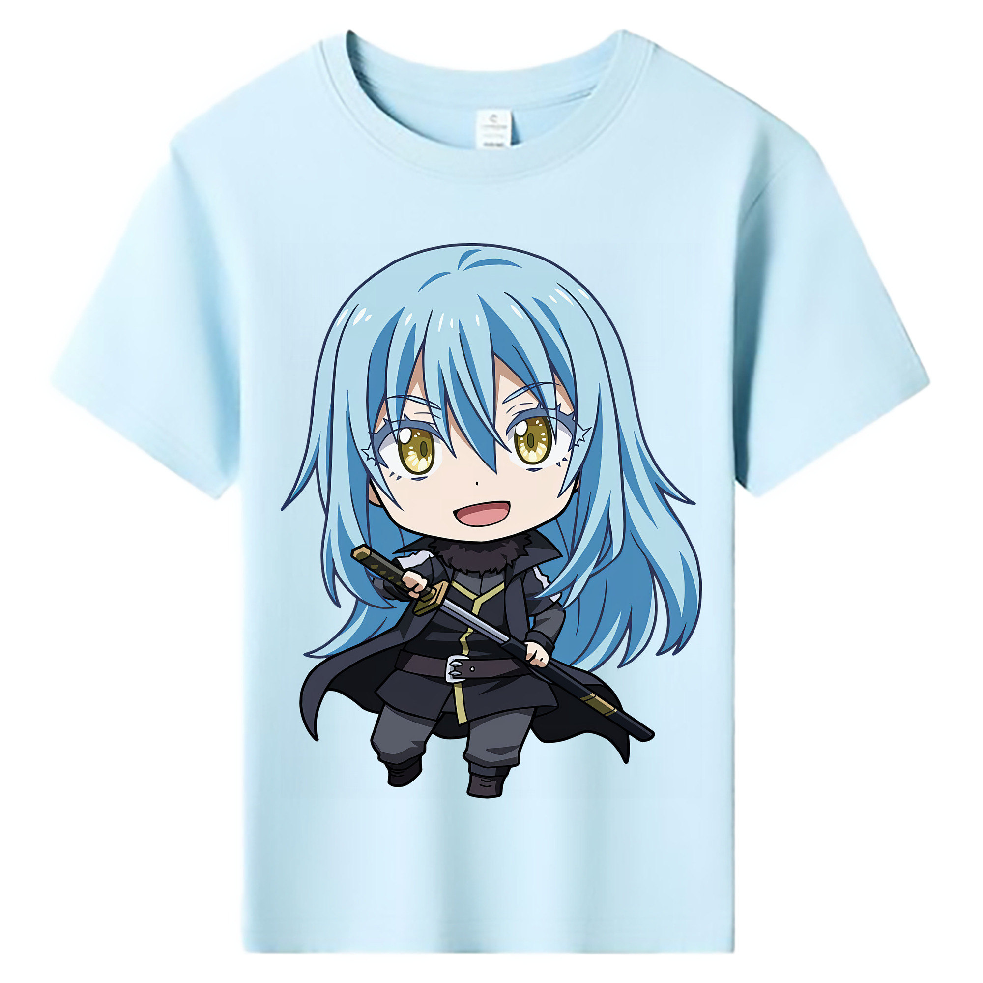 （画像用） 転スラ Regarding Reincarnated to Slime 綿100％キッズTシャツ（フロントプリント）